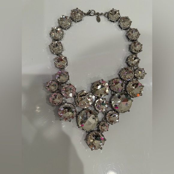 Zara Maxi Jewel Silver Statement Necklace - Picture 3 of 8